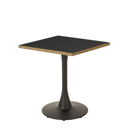 Tavolo per bar ARIOSO 68x68 antracite con bordo Multiplex