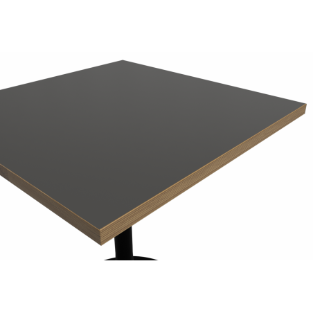 Tavolo per bar ARIOSO 68x68 antracite con bordo Multiplex