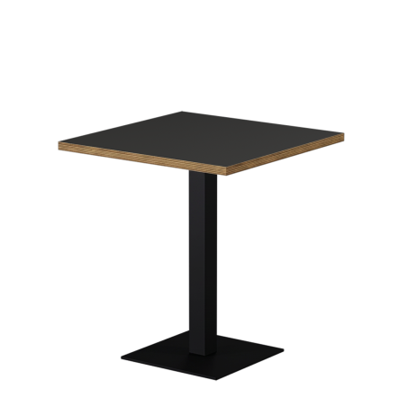 Tavolo per bar ALFA S 68x68 antracite con bordo Multiplex