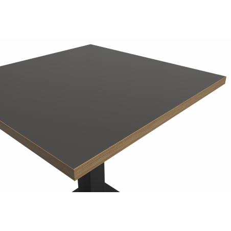 Tavolo per bar ALFA S 68x68 antracite con bordo Multiplex