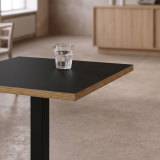Tavolo per bar ALFA S 68x68 antracite con bordo Multiplex