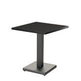 Tavolo per bar IMPERIO 68x68 antracite con bordo nero opaco