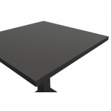 Tavolo per bar IMPERIO 68x68 antracite con bordo nero opaco