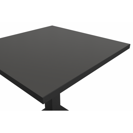 Tavolo per bar IMPERIO 68x68 antracite con bordo nero opaco