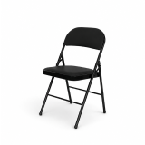 Sedia per catering POLY 4 nero ecopelle