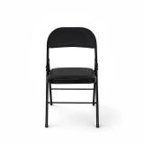 Sedia per catering POLY 4 nero ecopelle
