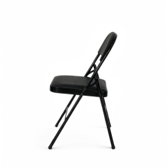 Sedia per catering POLY 4 nero ecopelle