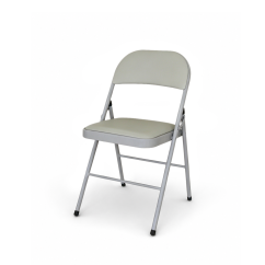 Sedia per catering POLY 4 grigio ecopelle