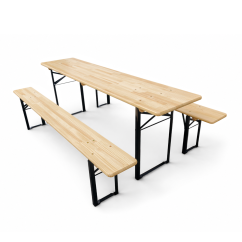 Set da birreria WOODY SOLID 220x50 pino