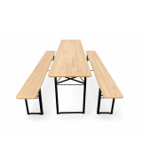 Set da birreria WOODY SOLID 220x50 pino