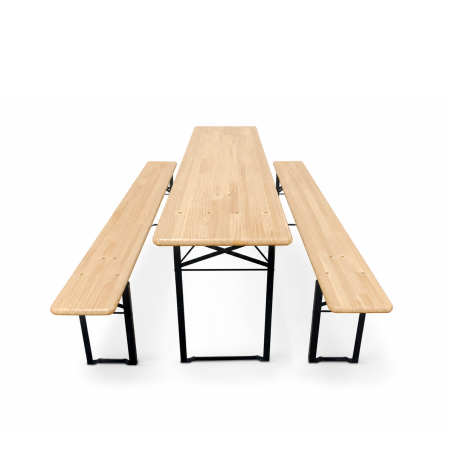 Set da birreria WOODY SOLID 220x50 pino