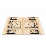 Set da birreria WOODY SOLID 220x70 pino