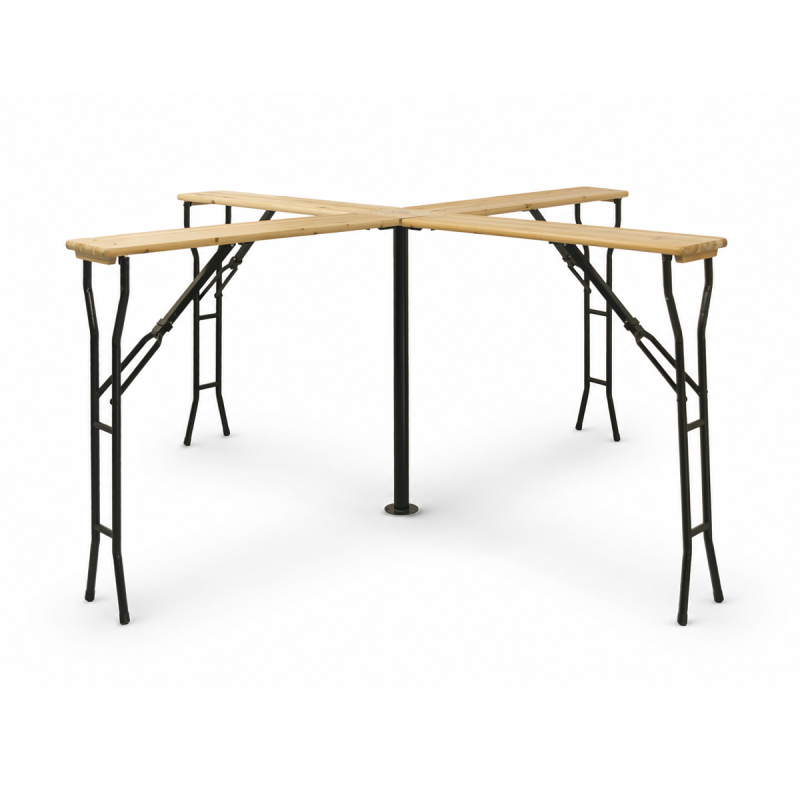 Tavolo per birrerie all'aperto WOODY CROSS 241x241 abete