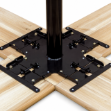 Tavolo per birrerie all'aperto WOODY CROSS 241x241 abete