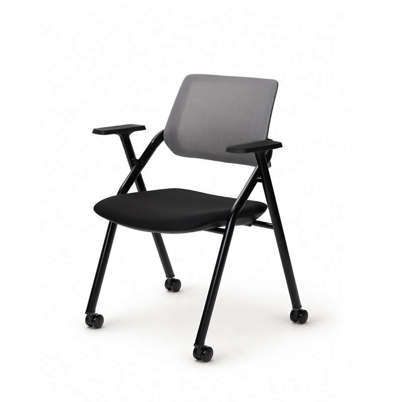 Sedia da formazione OPTIMA CA nero e grigio