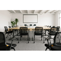 Sedia da formazione ERGON nera