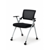 Sedia da formazione FLOW nero-grigio