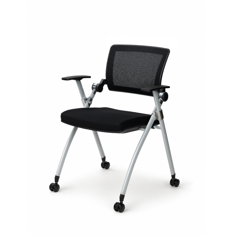 Sedia da formazione FLOW nero-grigio