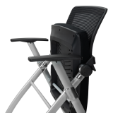 Sedia da formazione FLOW nero-grigio