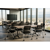 Sedia da formazione FLOW nero-grigio