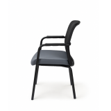 Sedia da formazione FORMO nero e grigio