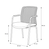 Sedia da formazione FORMO nera