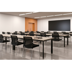 Sedia da formazione LENZO nera