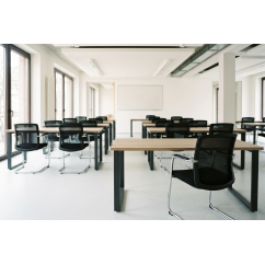 Sedia da formazione QUADRA nera