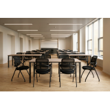 Sedia da formazione LINEA nera
