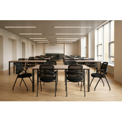 Sedia da formazione LINEA nera