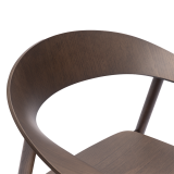 Sedia Da Ristorante In Legno HORIZON smoky