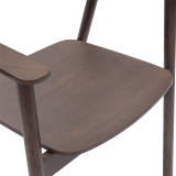 Sedia Da Ristorante In Legno HORIZON smoky