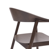 Sedia Da Ristorante In Legno HORIZON smoky