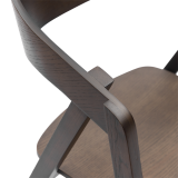 Sedia Da Ristorante In Legno FUTURA smoky