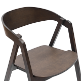 Sedia Da Ristorante In Legno FUTURA smoky