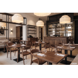 Sedia Da Ristorante In Legno ARDEN noce
