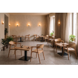 Tavolo da bar ALFA CAFE con piano laminato