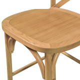 Sedia da bar CROSS-BACK WOOD BAR rovere chiaro