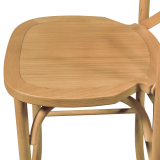 Sedia da bar CROSS-BACK WOOD BAR rovere chiaro