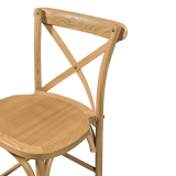 Sedia da bar CROSS-BACK WOOD BAR rovere chiaro