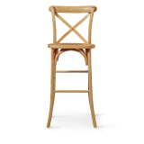 Sedia da bar CROSS-BACK WOOD BAR rovere chiaro