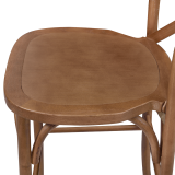 Sedia da bar CROSS-BACK WOOD BAR rustico chiaro