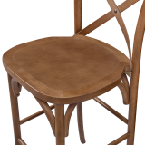 Sedia da bar CROSS-BACK WOOD BAR rustico chiaro