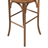 Sedia da bar CROSS-BACK WOOD BAR rustico chiaro