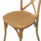 Sedia Per Matrimonio CROSS-BACK WOOD rovere chiaro