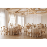 Sedia Per Matrimonio CROSS-BACK WOOD rovere chiaro