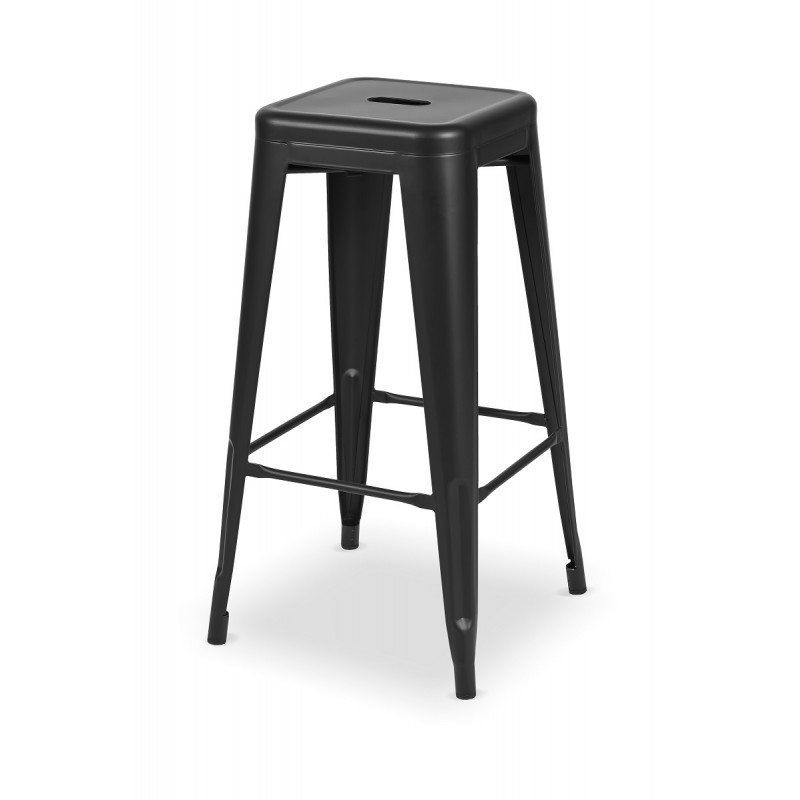 Hocker Per Birreria All`aperto PARIS OUTDOOR nero opaco